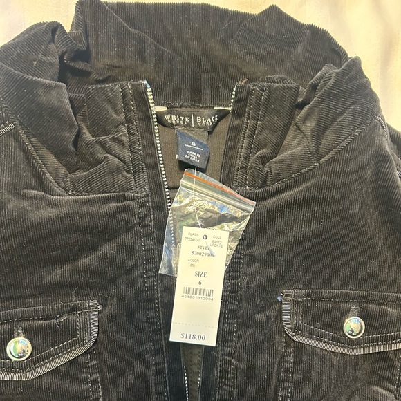 White House Black Market Black Velvet Blazer - Picture 2 of 3